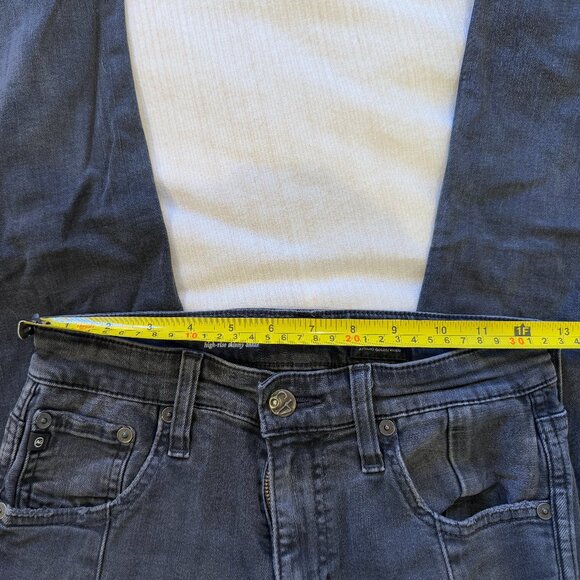 The Farrah Skinny Ankle Color: 13 YEARS DUSTY BLACK 25 Crop Step Fray with Seam - Picture 6 of 6